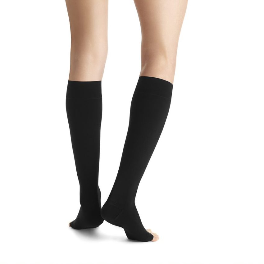 JOBST® Opaque - minkštos ir elegantiškos kompresinės kojinės be pirštų dalies