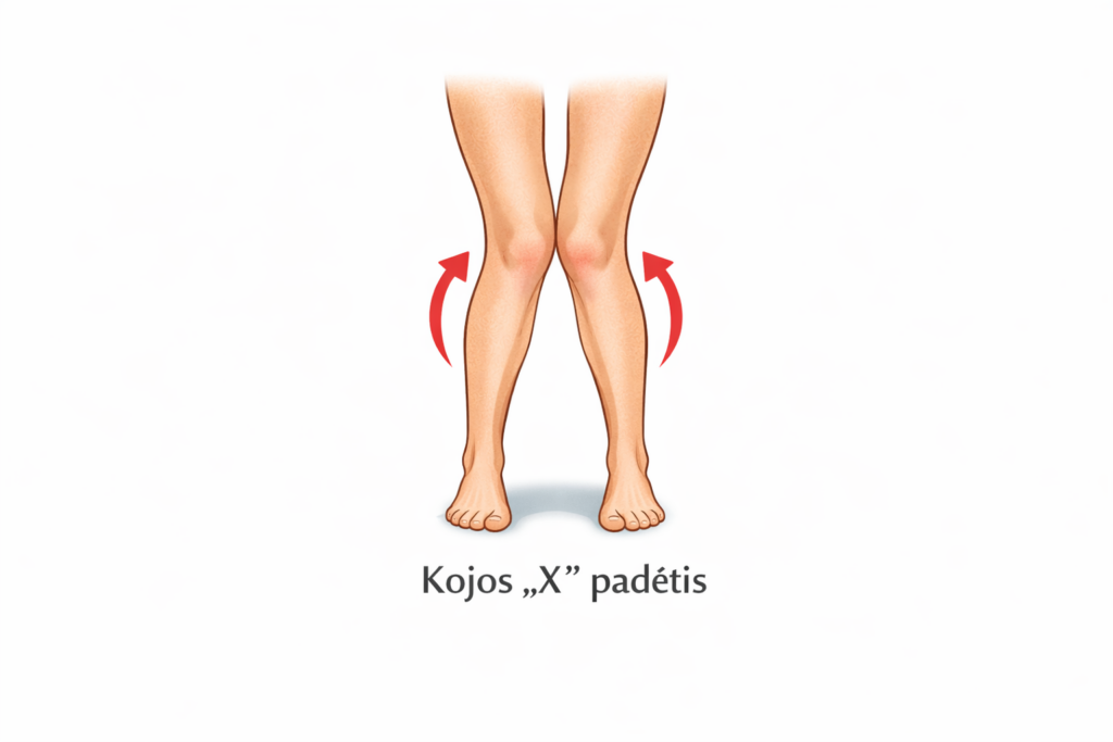 Pes valgus vidpadžiai koreguoja pėdos iškrypimą į vidų