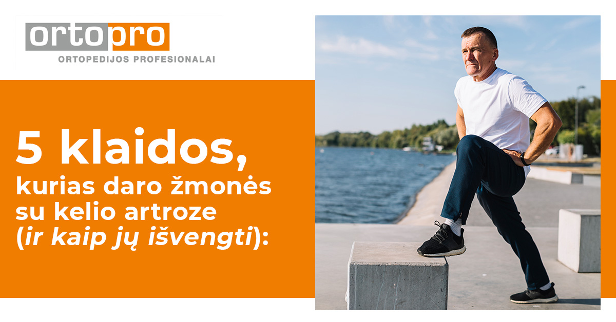 5 klaidos, kurias daro žmonės su kelio artroze (ir kaip jų išvengti)