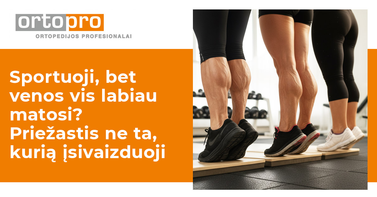 Sportuoji, bet venos vis labiau matosi? Priežastis ne ta, kurią įsivaizduoji