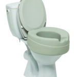 Minkštas tualeto paaukštinimas su dangčiu, aukštis 14 cm